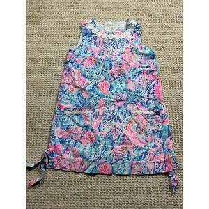 Lilly Pulitzer Little Lilly Classic Shift Dress Girls 8 Pink Treasure Trove